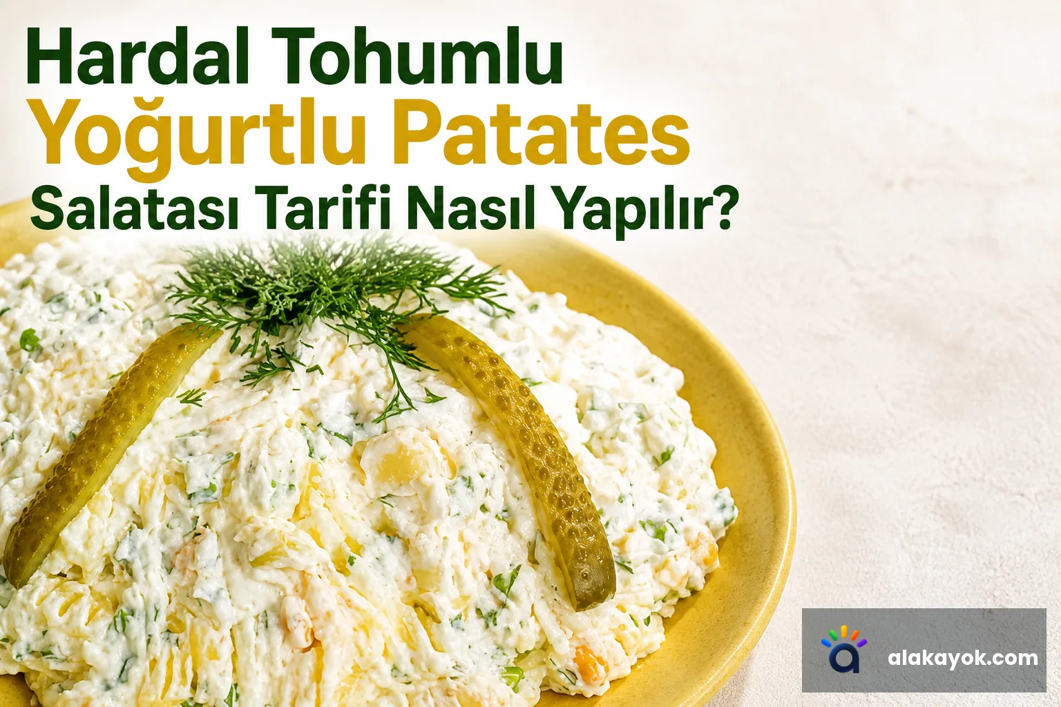 Hardal Tohumlu Yoğurtlu Patates Salatası Tarifi Nasıl Yapılır?