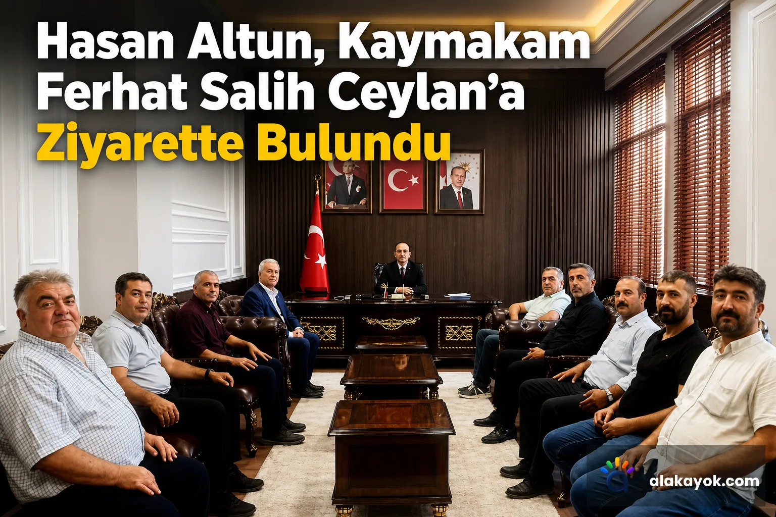 Hasan Altun, Kaymakam Ferhat Salih Ceylan’a Ziyarette Bulundu