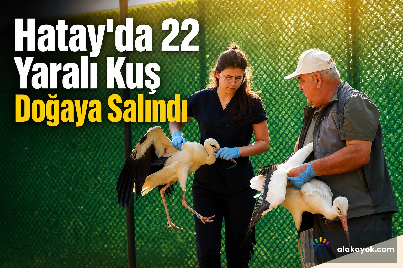 Hatay'da 22 Yaralı Kuş Doğaya Salındı