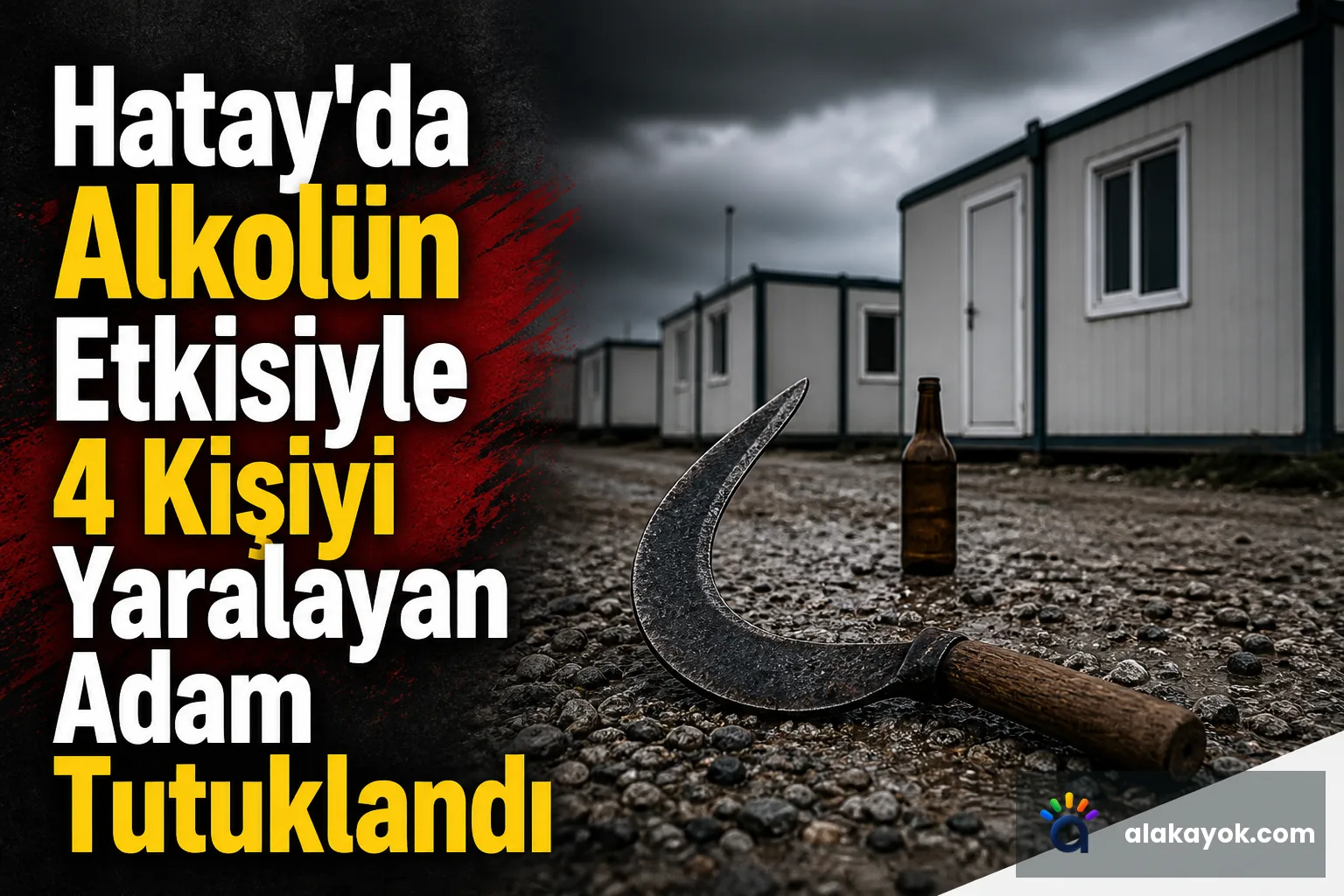 Hatay'da Alkolün Etkisiyle 4 Kişiyi Yaralayan Adam Tutuklandı
