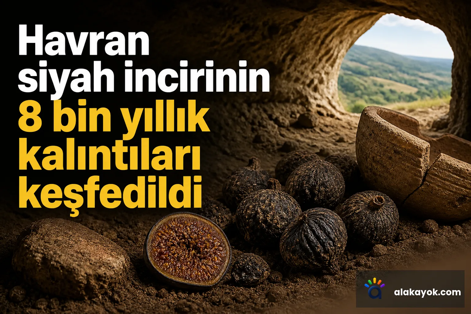 Havran siyah incirinin 8 bin yıllık kalıntıları keşfedildi