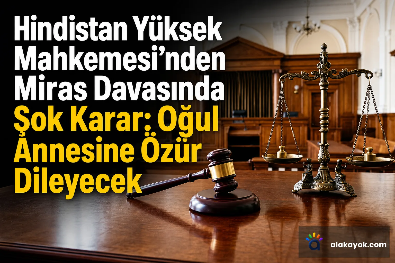 Hindistan Yüksek Mahkemesi'nden Miras Davasında Şok Karar: Oğul Annesine Özür Dileyecek