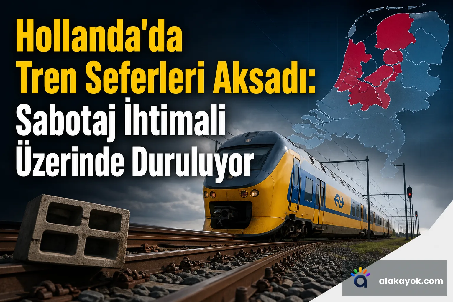 Hollanda'da Tren Seferleri Aksadı: Sabotaj İhtimali Üzerinde Duruluyor