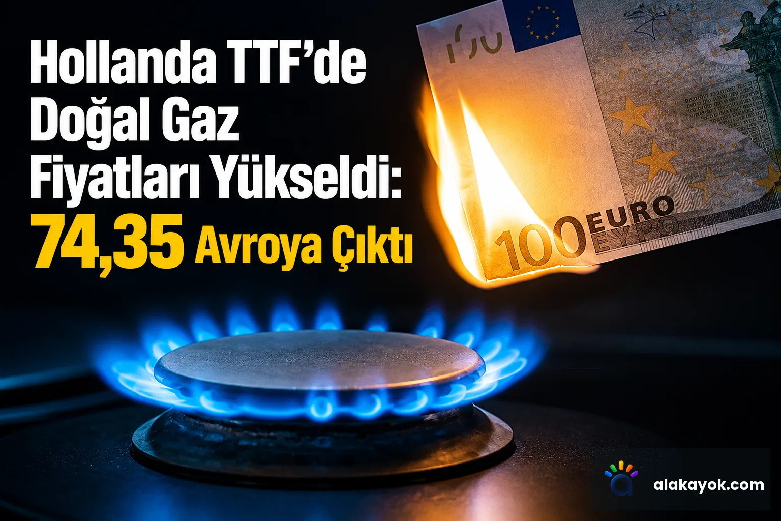 Hollanda TTF'de Doğal Gaz Fiyatları Yükseldi: 74,35 Avroya Çıktı