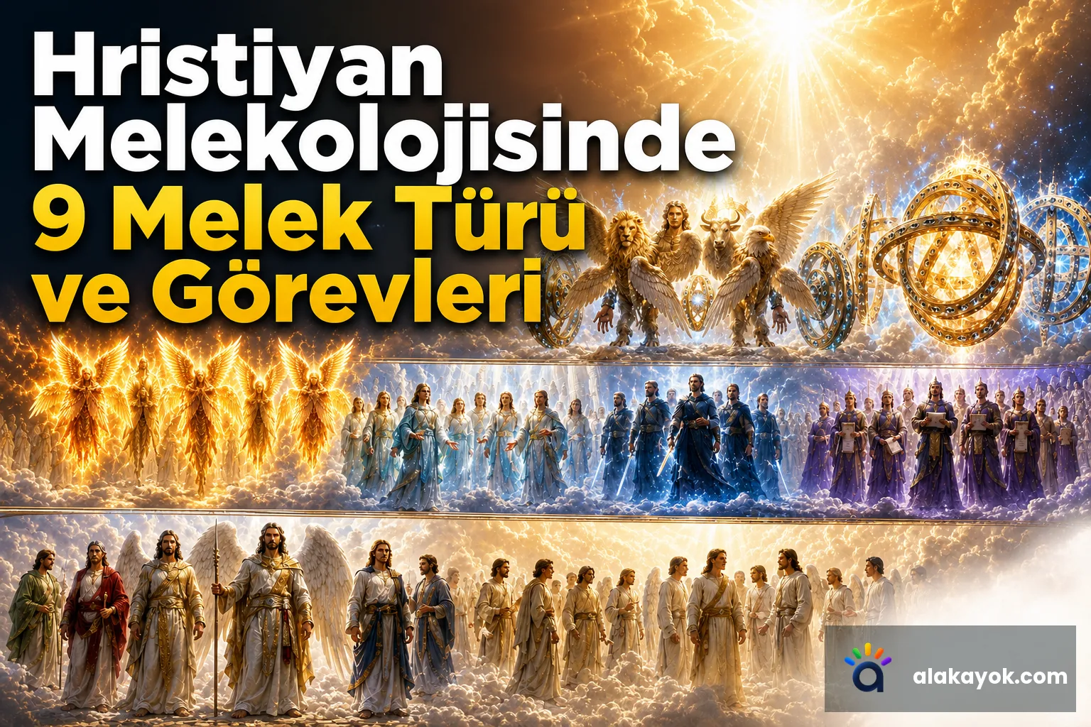 Hristiyan Melekolojisinde 9 Melek Türü ve Görevleri
