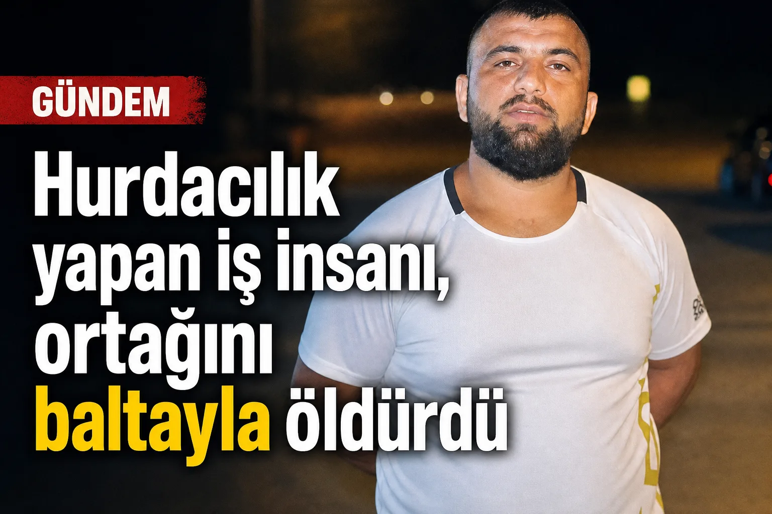 Hurdacılık yapan iş insanı, ortağını baltayla öldürdü