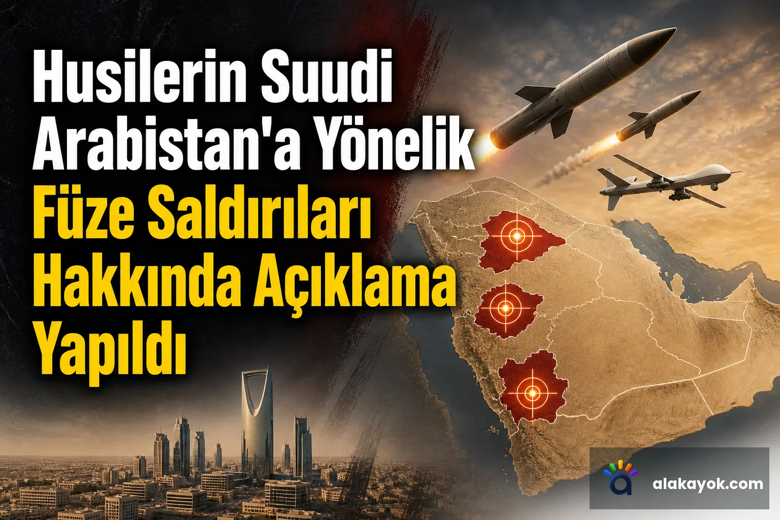 Husilerin Suudi Arabistan'a Yönelik Füze Saldırıları Hakkında Açıklama Yapıldı