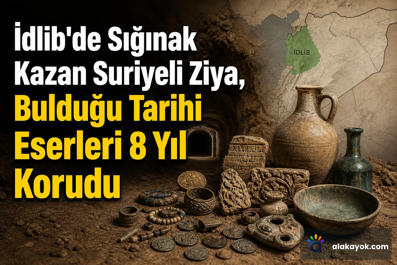İdlib'de Sığınak Kazan Suriyeli Ziya, Bulduğu Tarihi Eserleri 8 Yıl Korudu