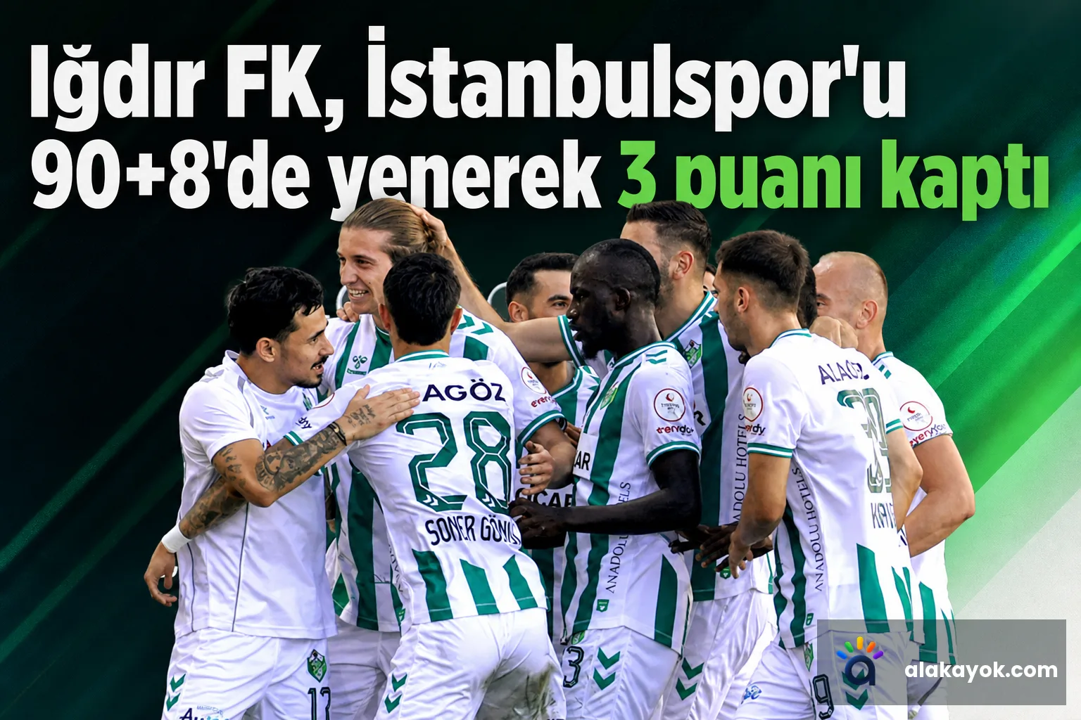 Iğdır FK, İstanbulspor'u 90+8'de yenerek 3 puanı kaptı