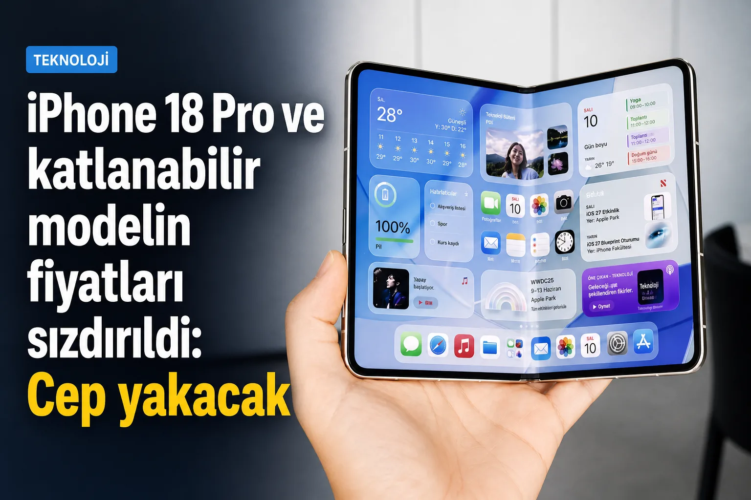 iPhone 18 Pro ve katlanabilir modelin fiyatları sızdırıldı: Cep yakacak