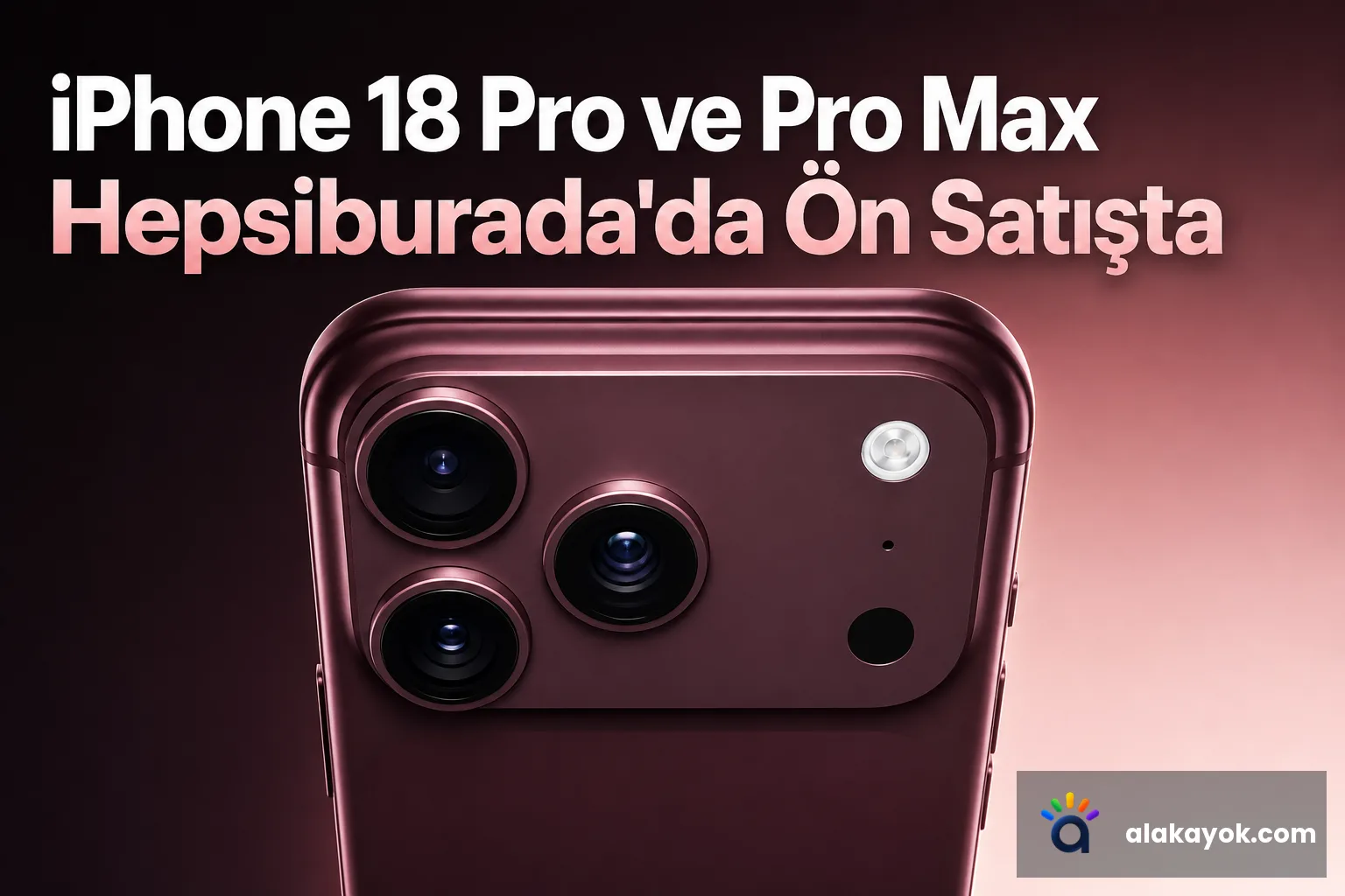 iPhone 18 Pro ve Pro Max Hepsiburada'da Ön Satışta