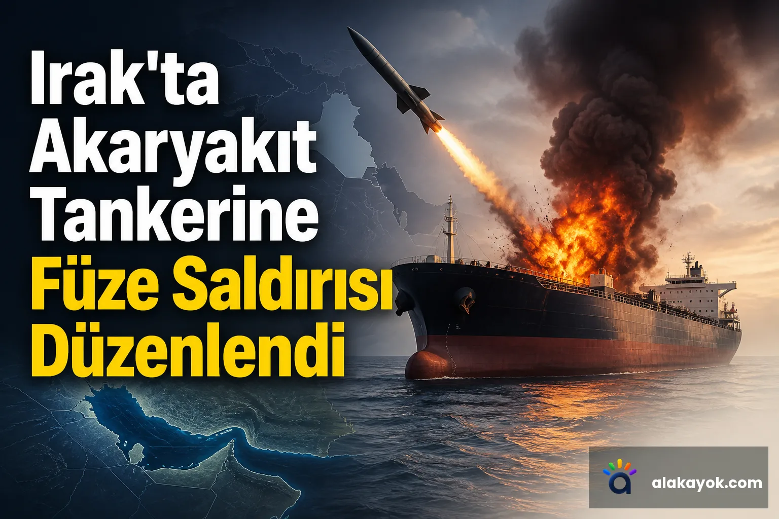 Irak'ta Akaryakıt Tankerine Füze Saldırısı Düzenlendi
