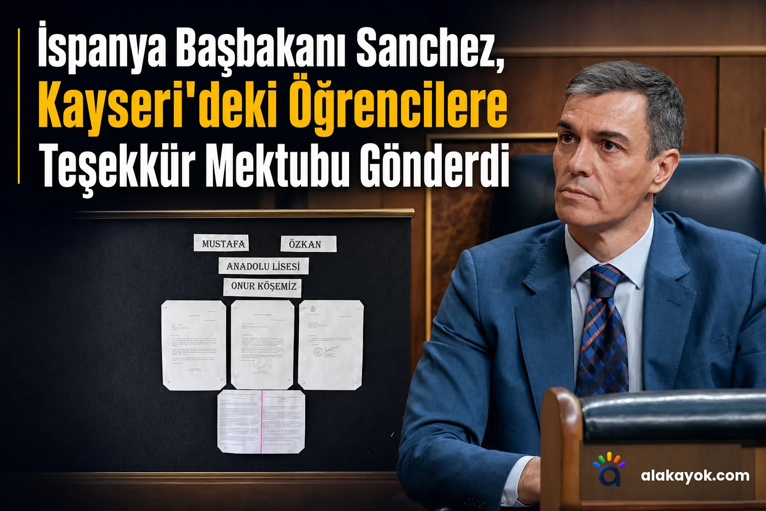 İspanya Başbakanı Sanchez, Kayseri'deki Öğrencilere Teşekkür Mektubu Gönderdi
