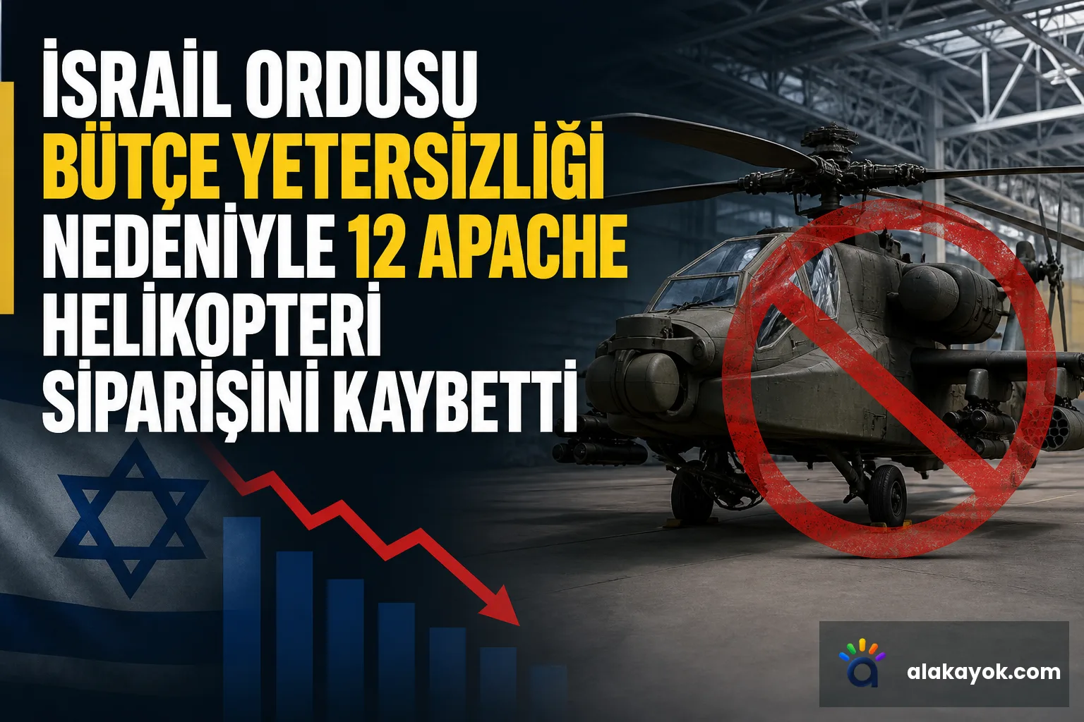 İsrail Ordusu Bütçe Yetersizliği Nedeniyle 12 Apache Helikopteri Siparişini Kaybetti
