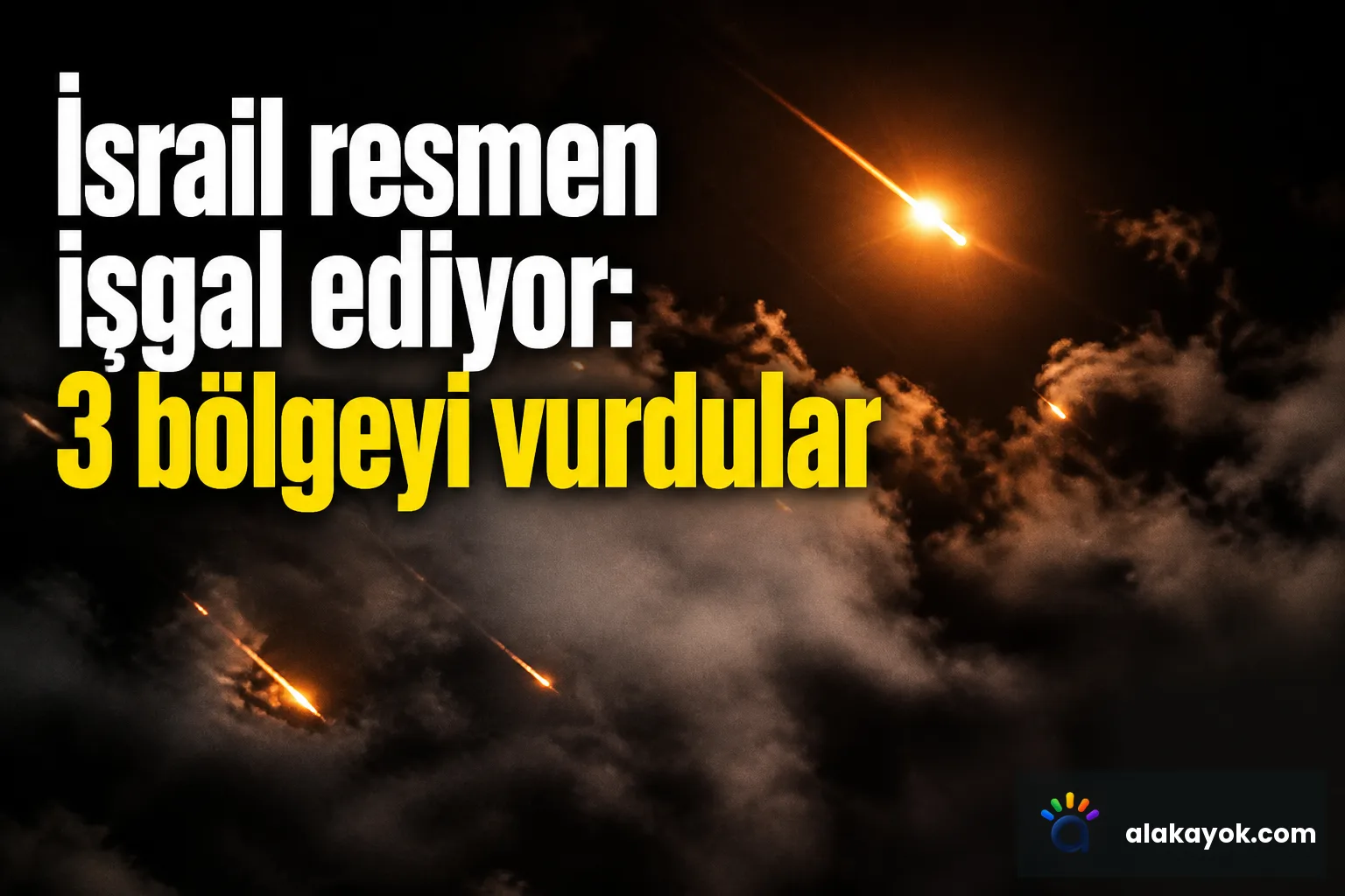 İsrail resmen işgal ediyor: 3 bölgeyi vurdular