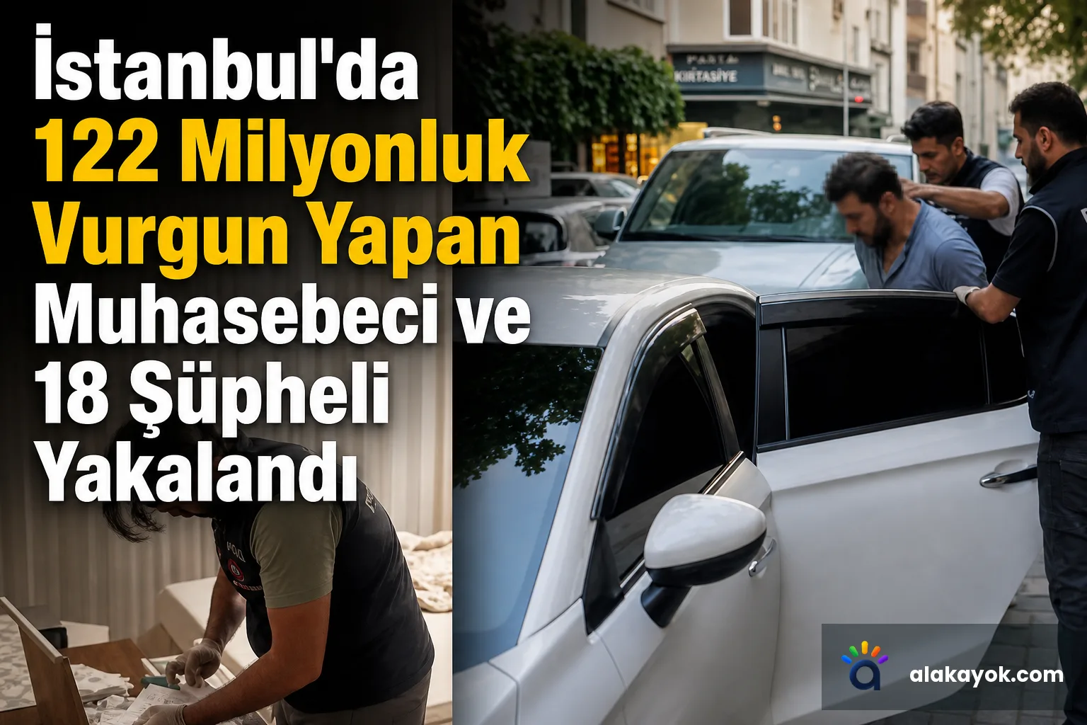 İstanbul'da 122 Milyonluk Vurgun Yapan Muhasebeci ve 18 Şüpheli Yakalandı