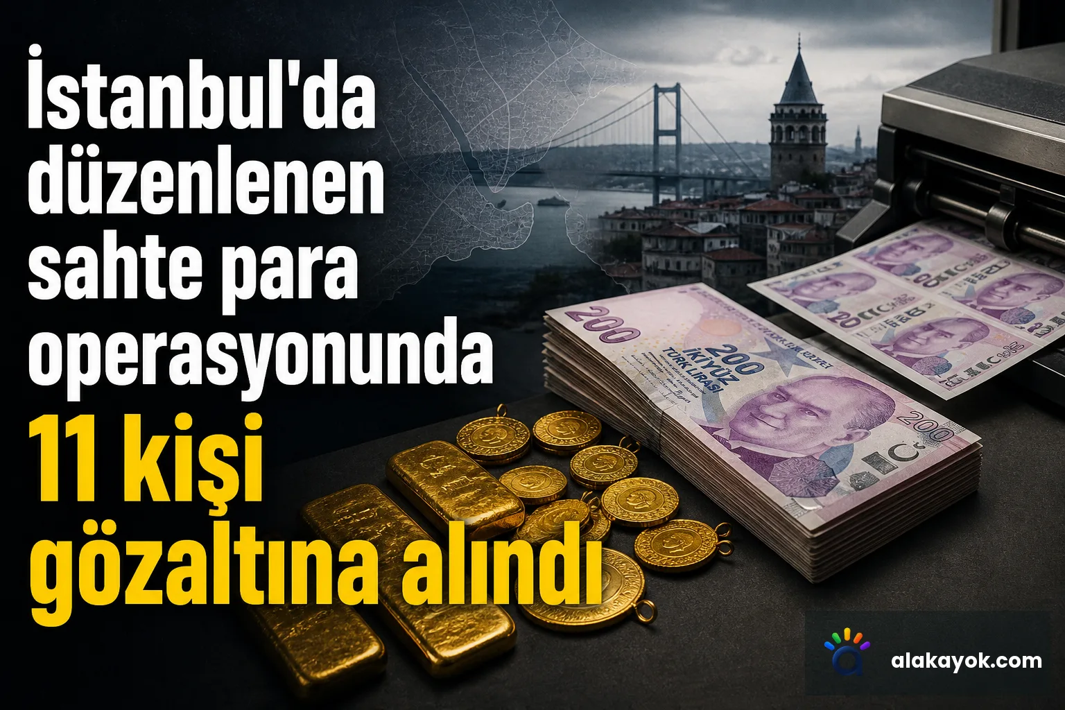 İstanbul'da düzenlenen sahte para operasyonunda 11 kişi gözaltına alındı