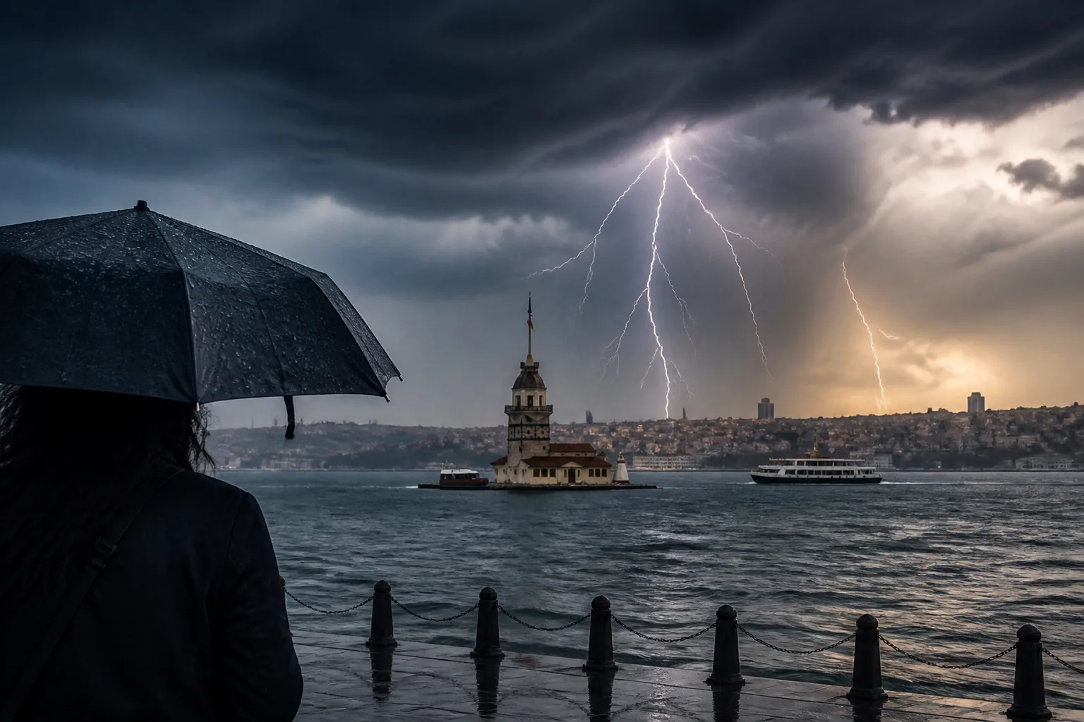 İstanbul'da Gök Gürültülü Sağanak Yağış Uyarısı