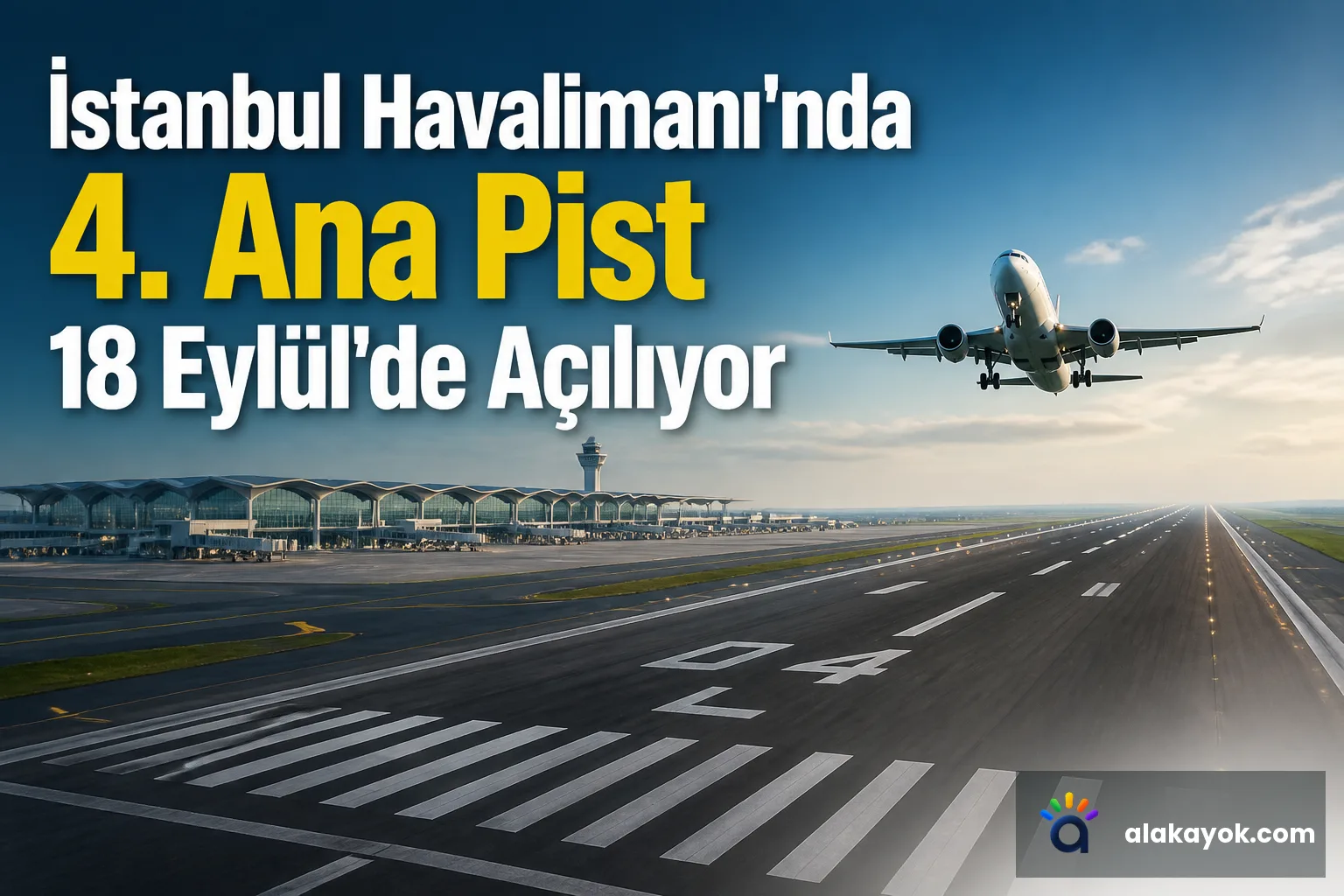 İstanbul Havalimanı'nda 4. Ana Pist 18 Eylül'de Açılıyor