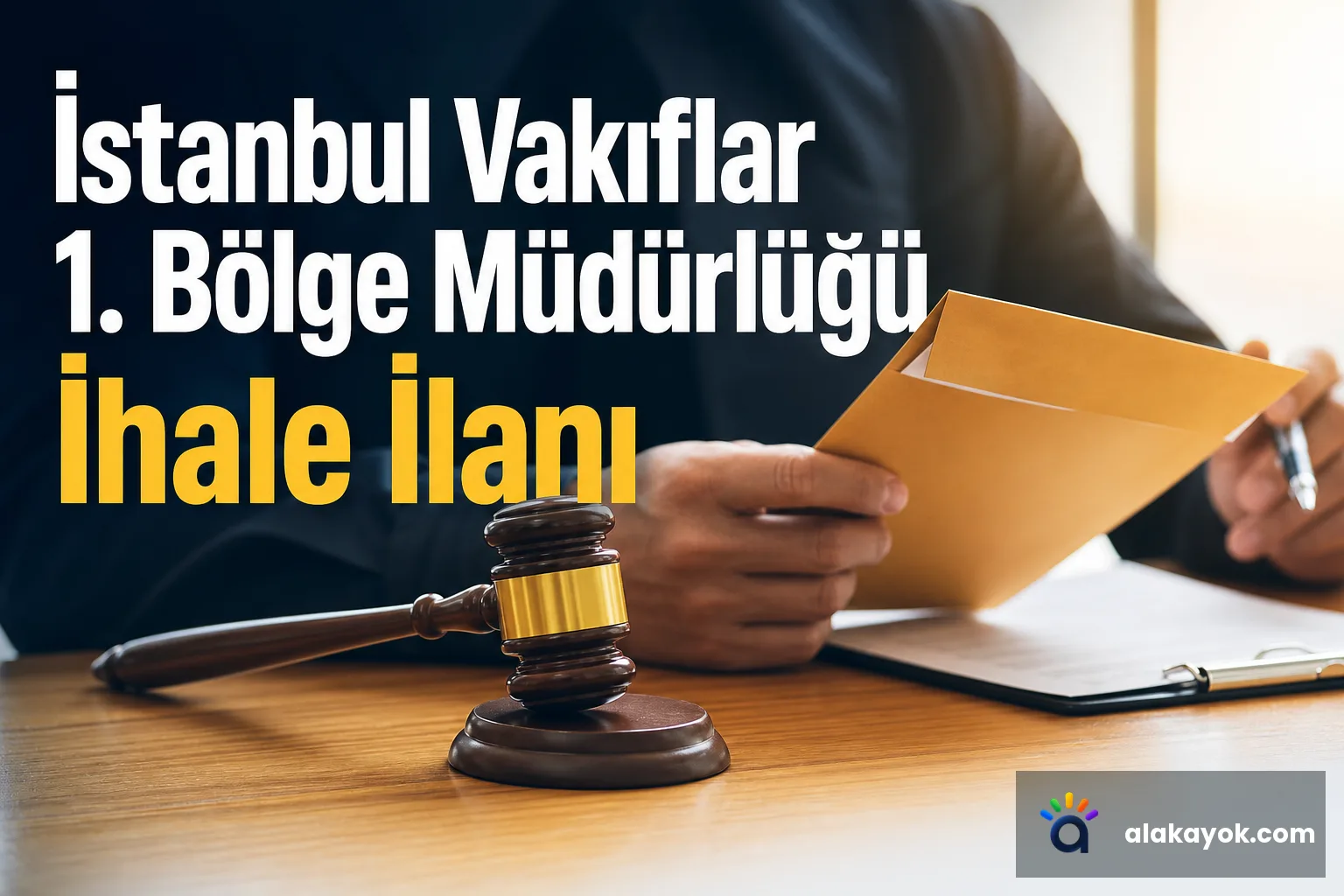 İstanbul Vakıflar 1. Bölge Müdürlüğü İhale İlanı