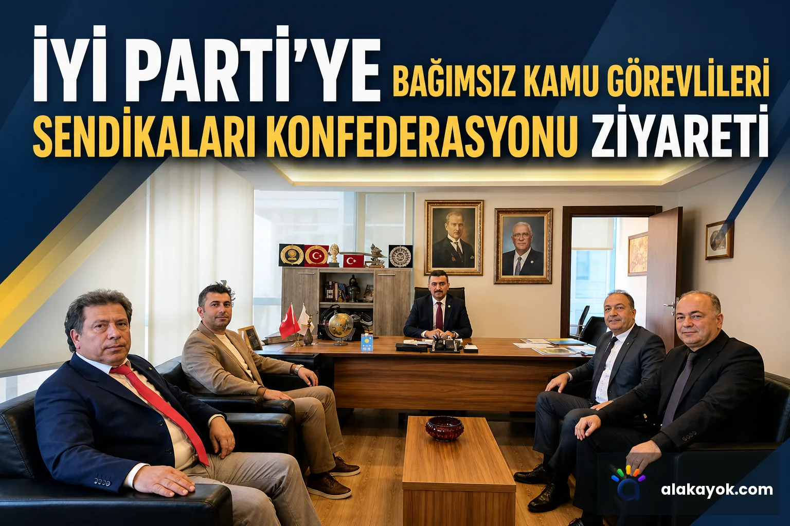 İYİ Parti'ye Bağımsız Kamu Görevlileri Sendikaları Konfederasyonu Ziyareti