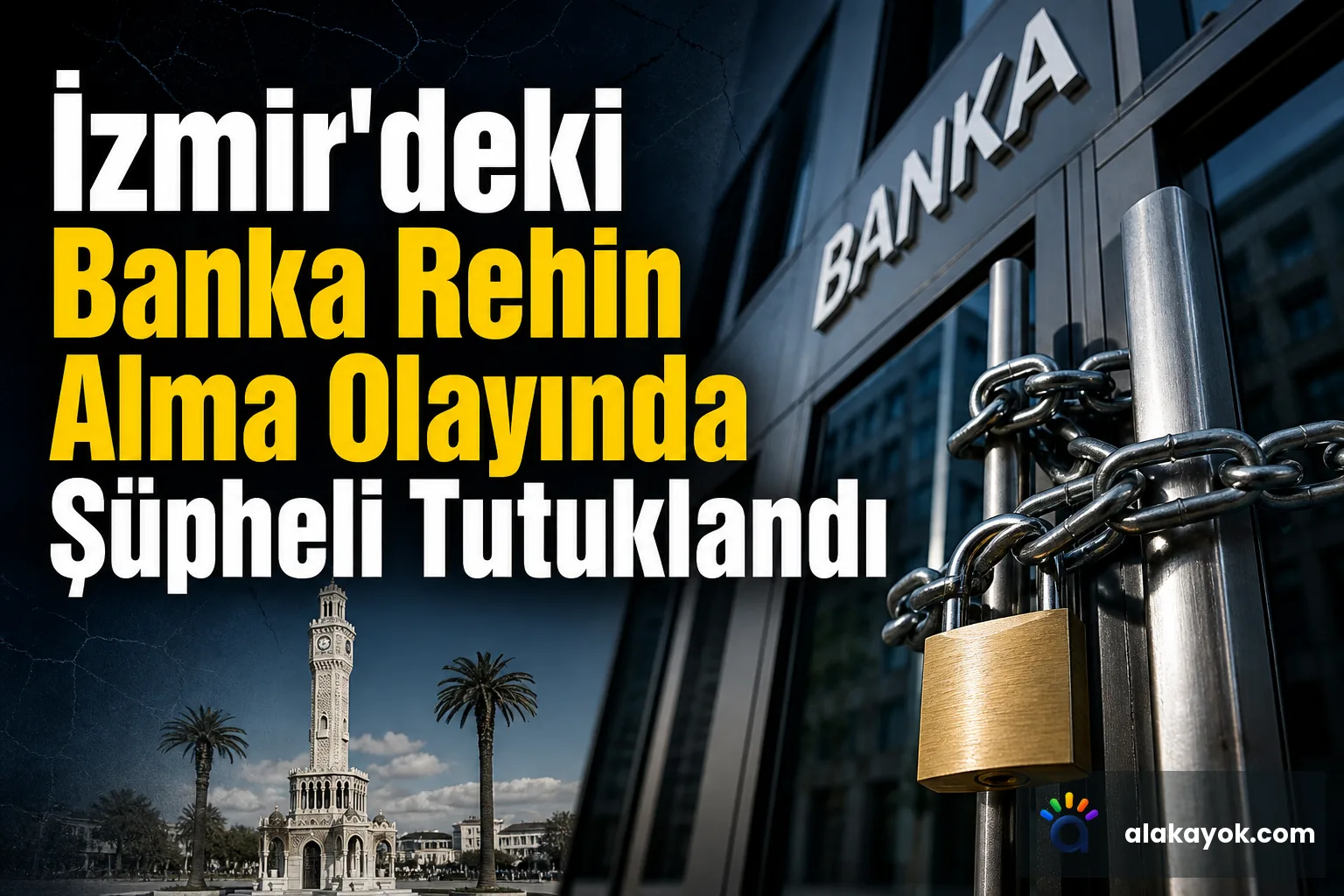 İzmir'deki Banka Rehin Alma Olayında Şüpheli Tutuklandı