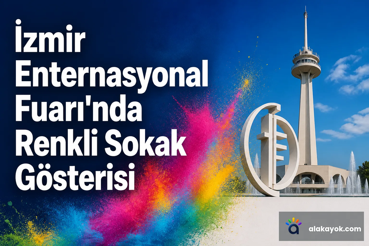 İzmir Enternasyonal Fuarı'nda Renkli Sokak Gösterisi