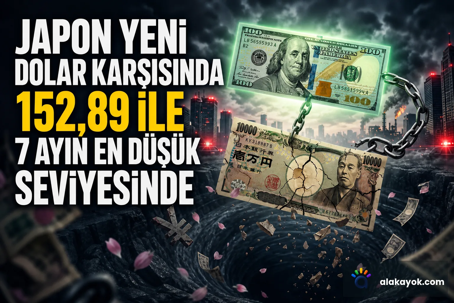Japon Yeni Dolar Karşısında 152,89 ile 7 Ayın En Düşük Seviyesinde