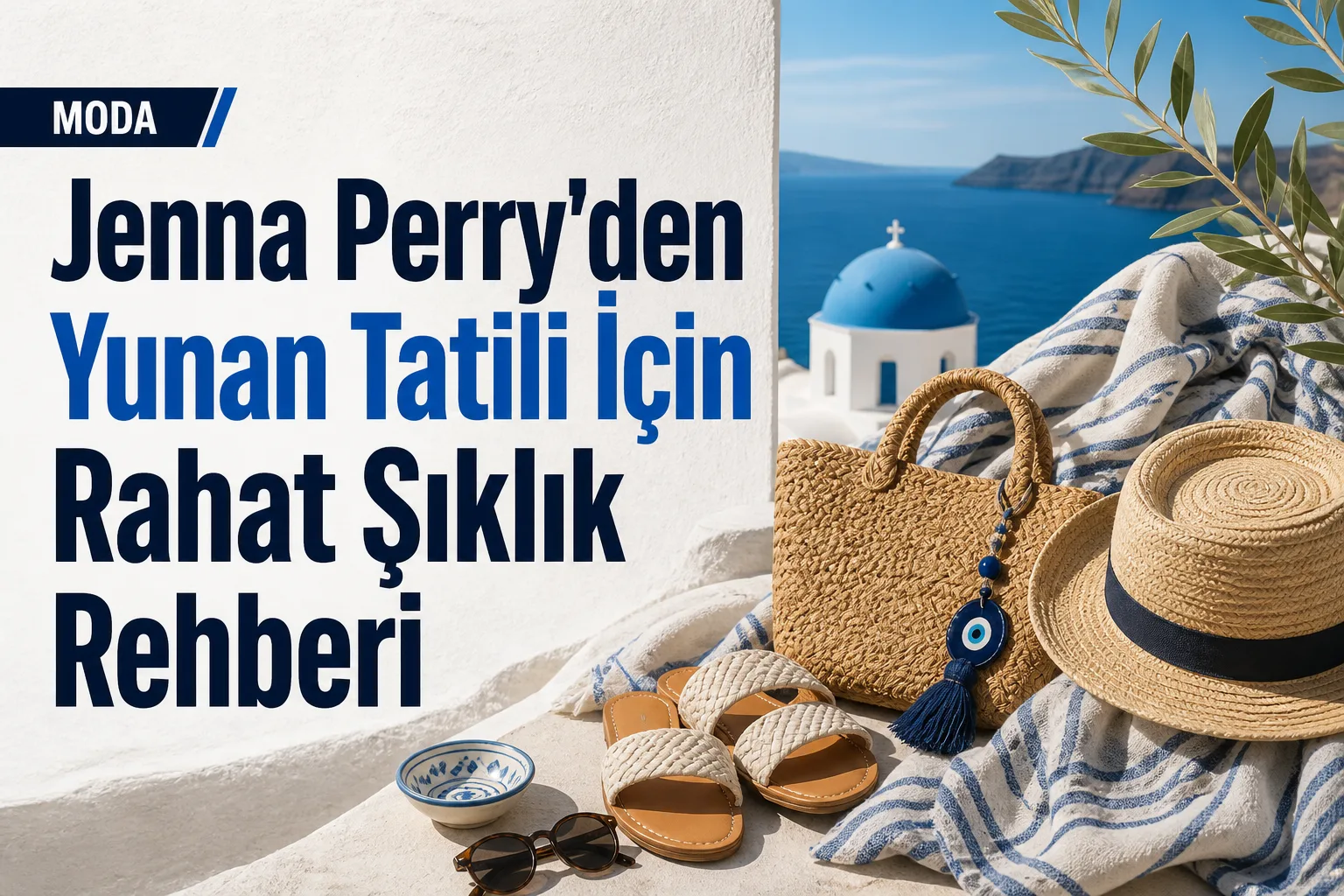 Jenna Perry'den Yunan Tatili İçin Rahat Şıklık Rehberi