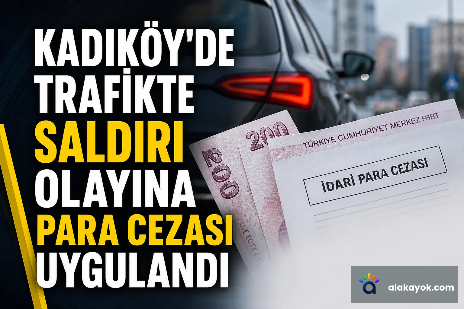 Kadıköy'de Trafikte Saldırı Olayına Para Cezası Uygulandı