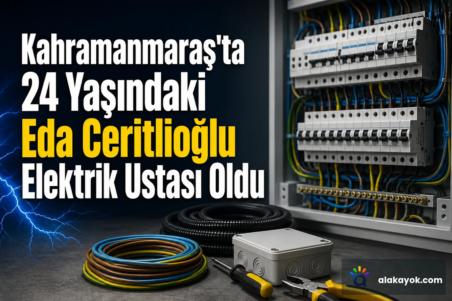 Kahramanmaraş'ta 24 Yaşındaki Eda Ceritlioğlu Elektrik Ustası Oldu