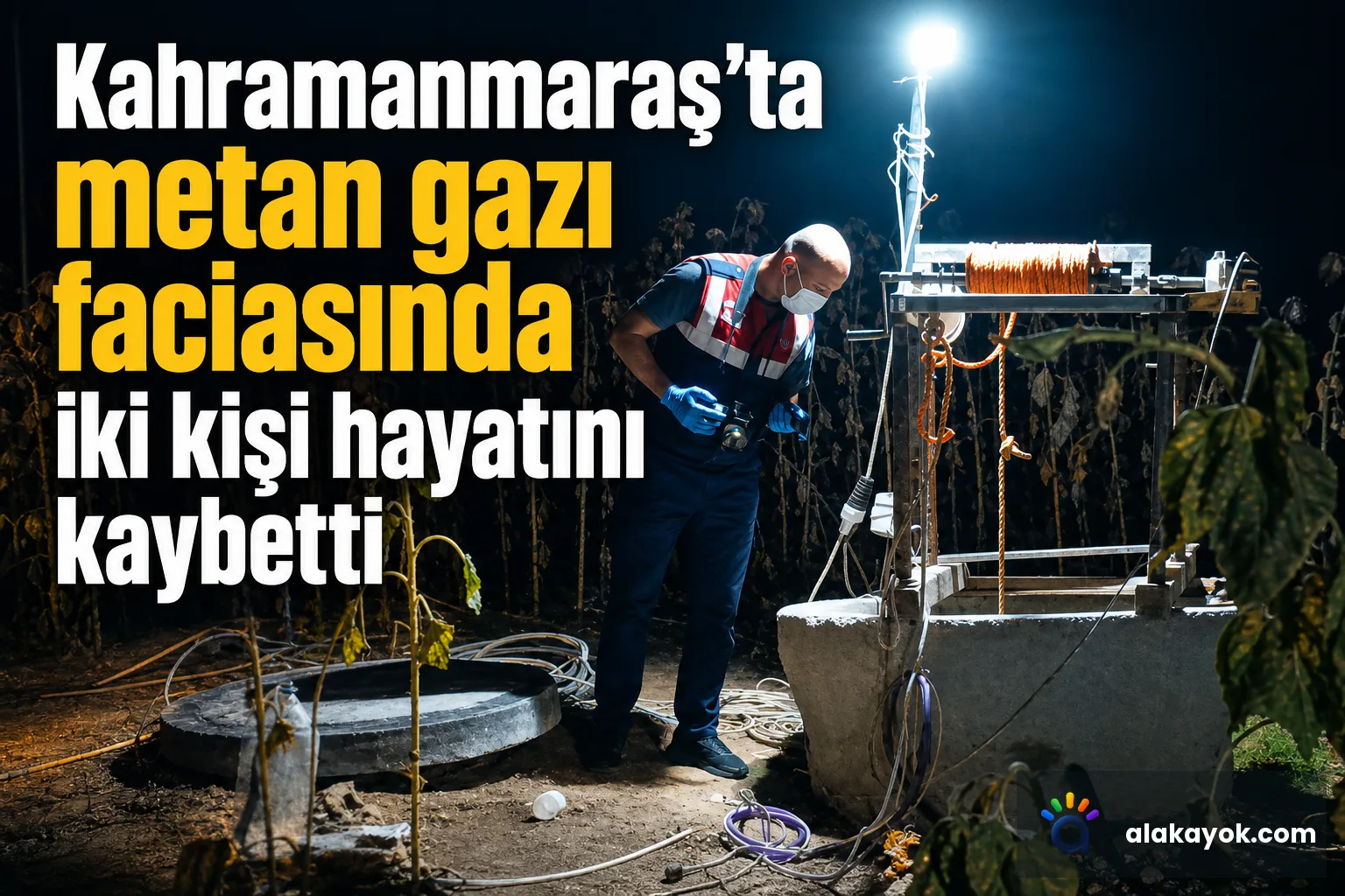 Kahramanmaraş'ta metan gazı faciasında iki kişi hayatını kaybetti