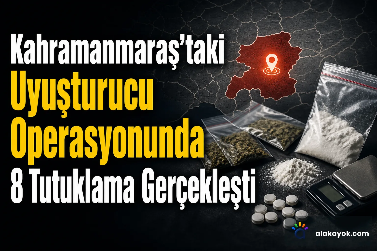 Kahramanmaraş'taki Uyuşturucu Operasyonunda 8 Tutuklama Gerçekleşti