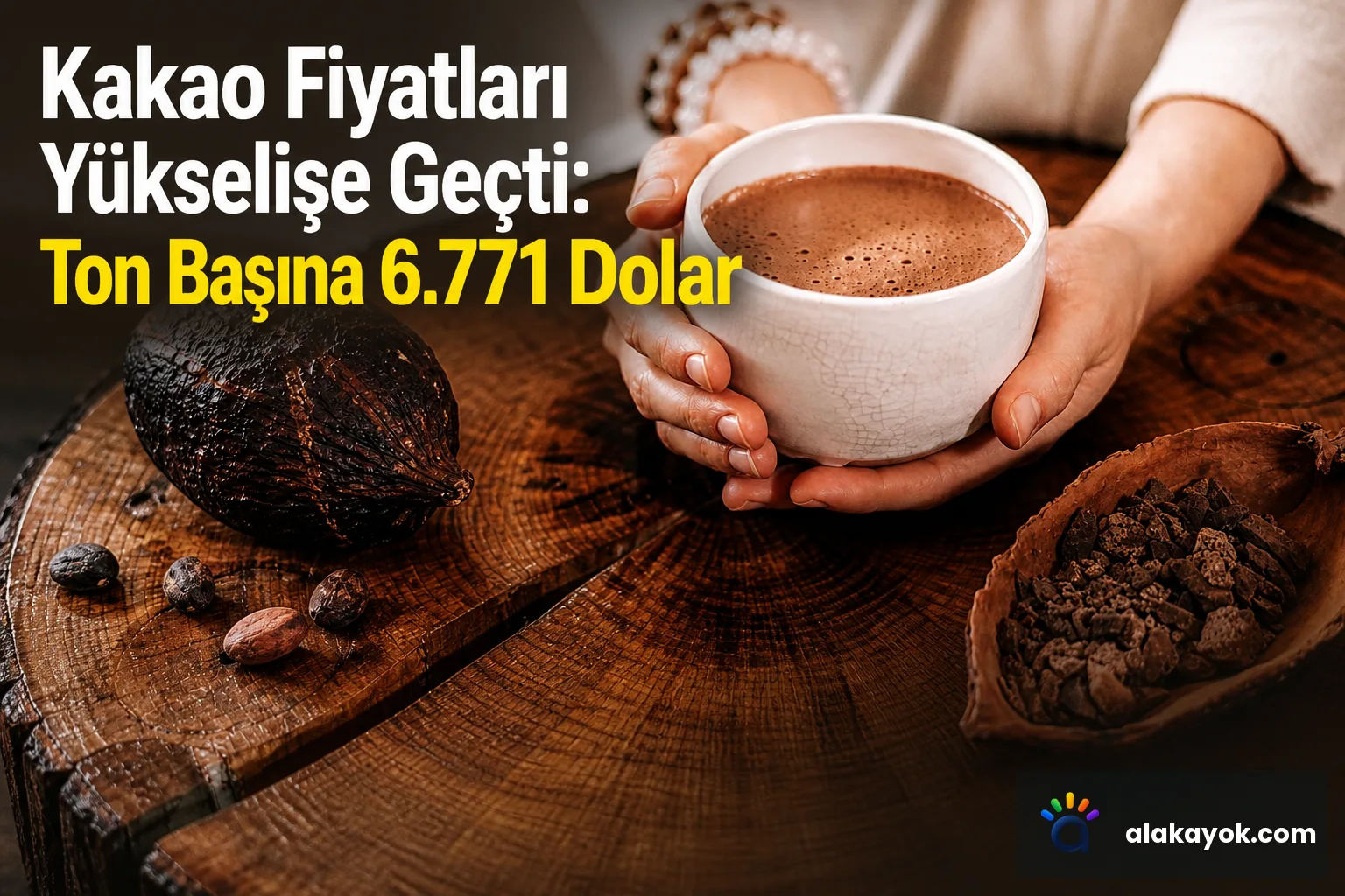 Kakao Fiyatları Yükselişe Geçti: Ton Başına 6.771 Dolar
