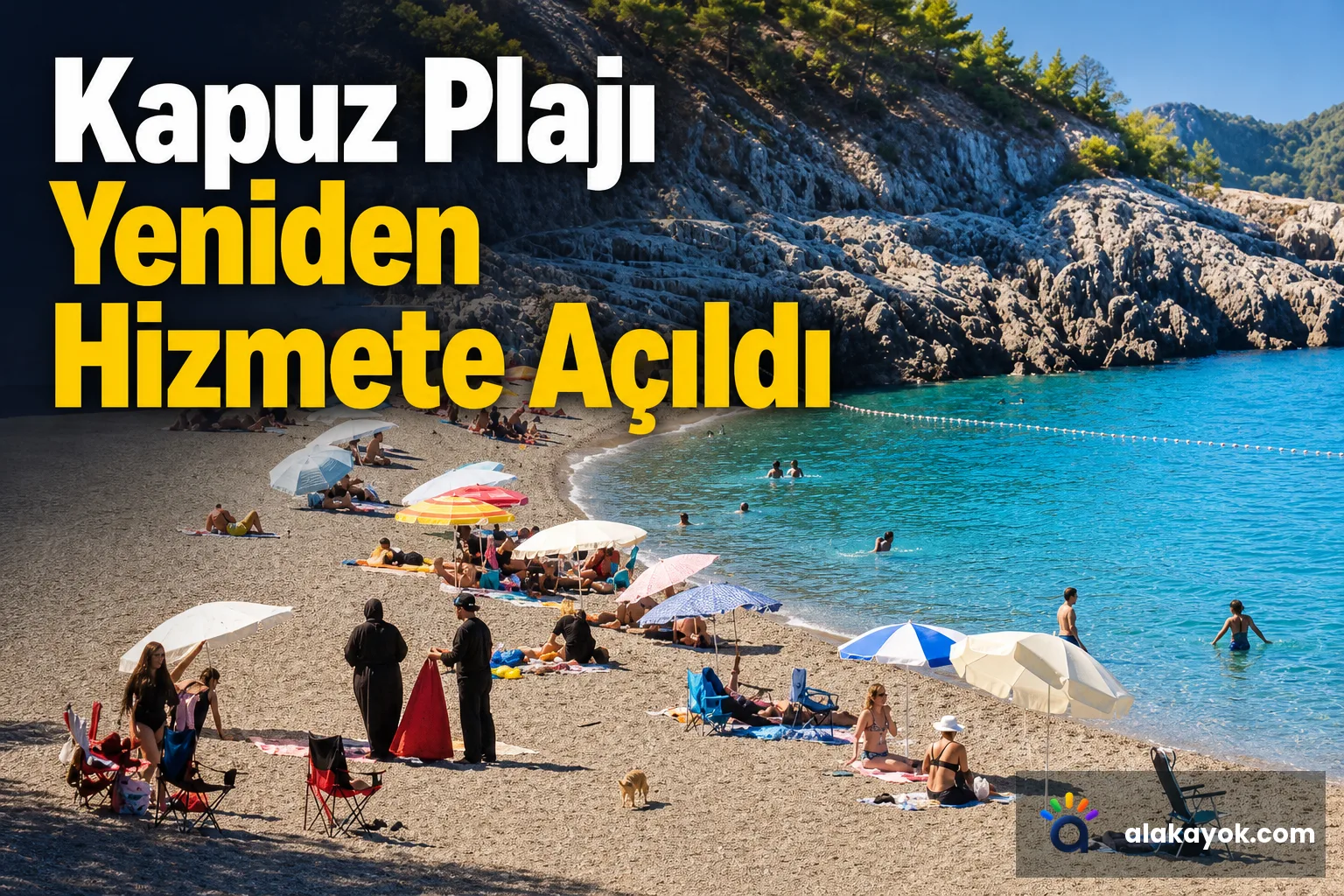 Kapuz Plajı Yeniden Hizmete Açıldı