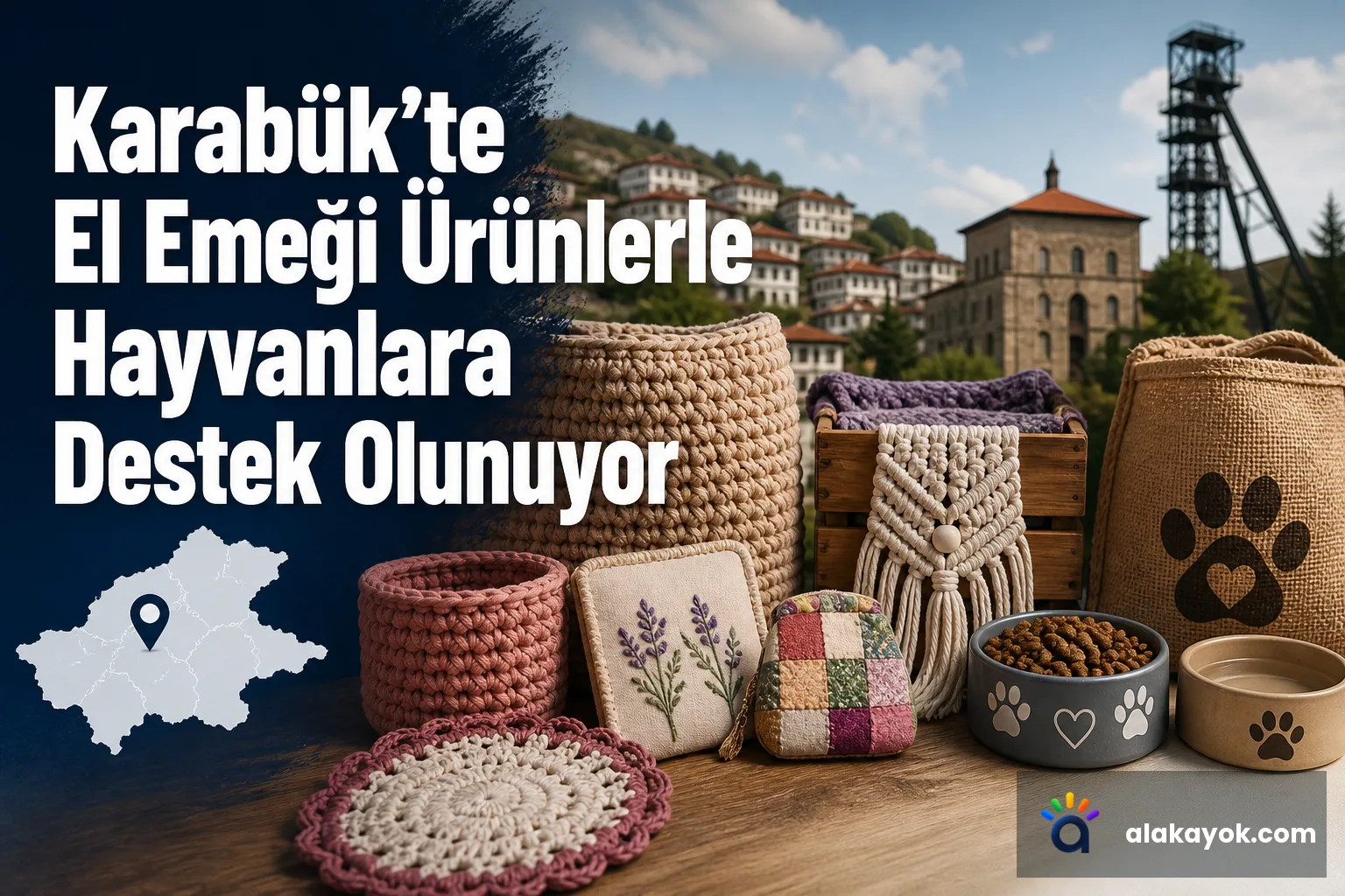 Karabük'te El Emeği Ürünlerle Hayvanlara Destek Olunuyor