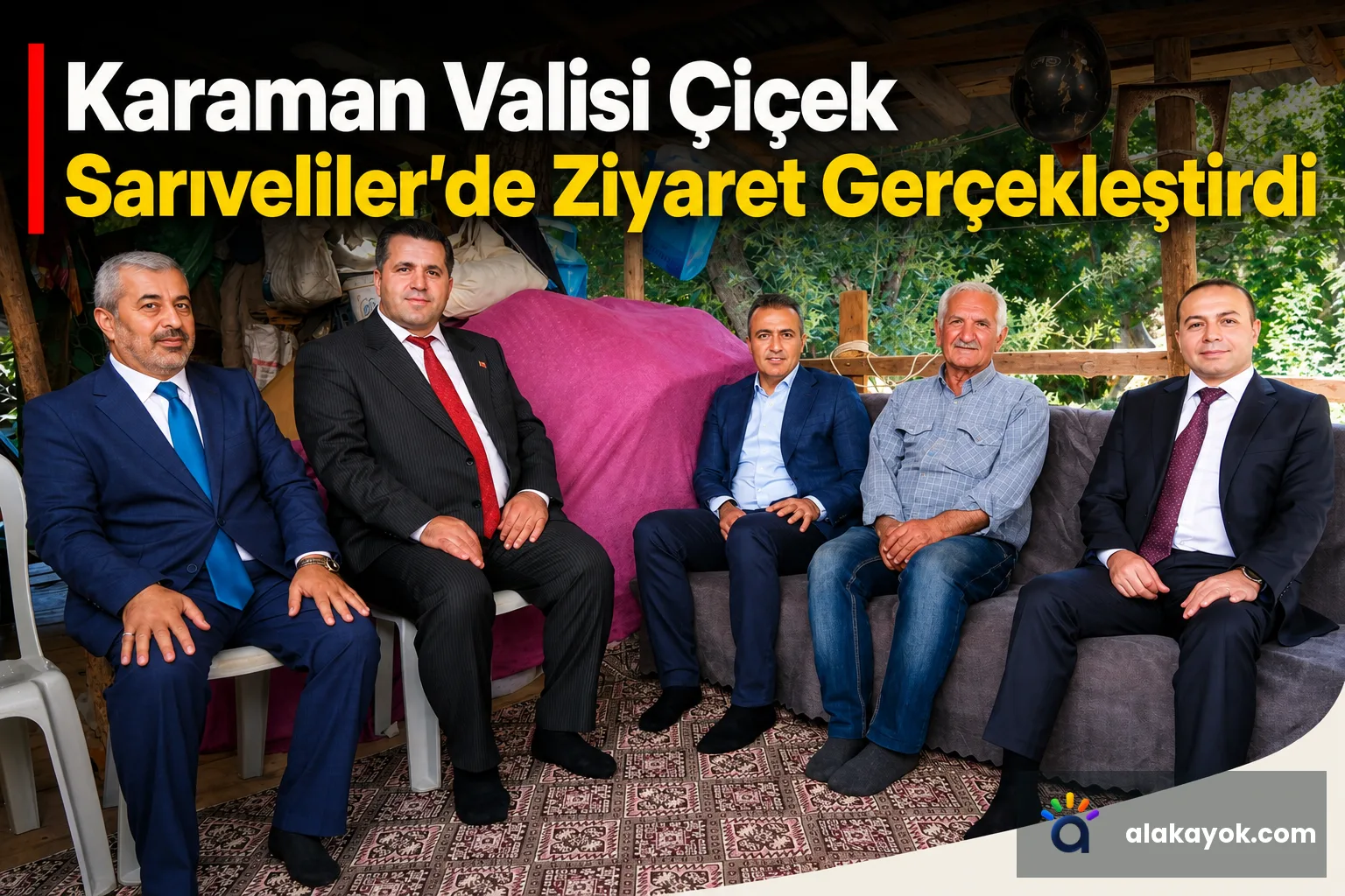 Karaman Valisi Çiçek Sarıveliler'de Ziyaret Gerçekleştirdi