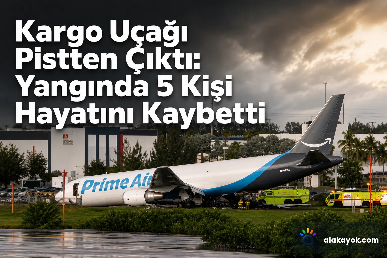Kargo Uçağı Pistten Çıktı: Yangında 5 Kişi Hayatını Kaybetti