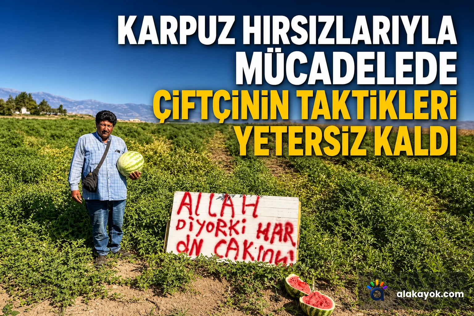 Karpuz Hırsızlarıyla Mücadelede Çiftçinin Taktikleri Yetersiz Kaldı