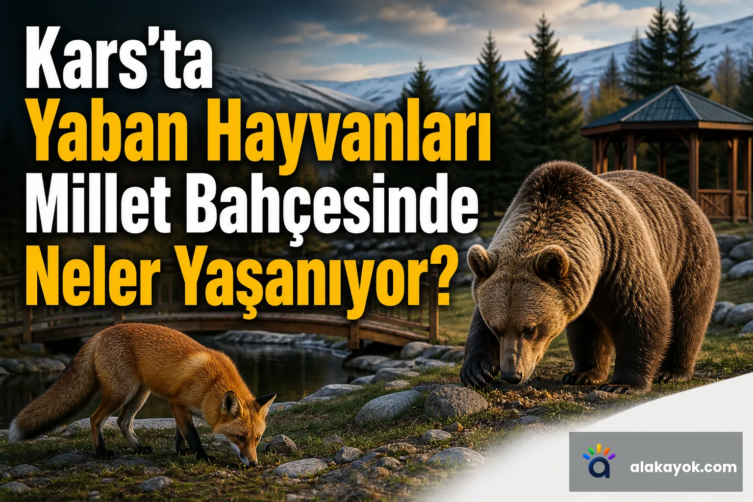 Kars'ta Yaban Hayvanları Millet Bahçesinde Neler Yaşanıyor?