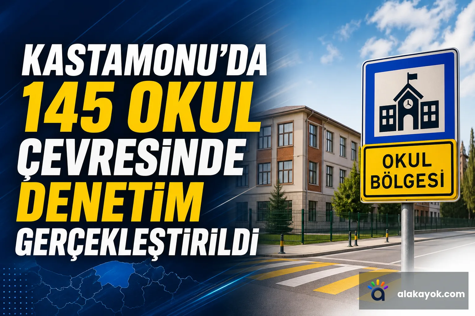Kastamonu'da 145 Okul Çevresinde Denetim Gerçekleştirildi