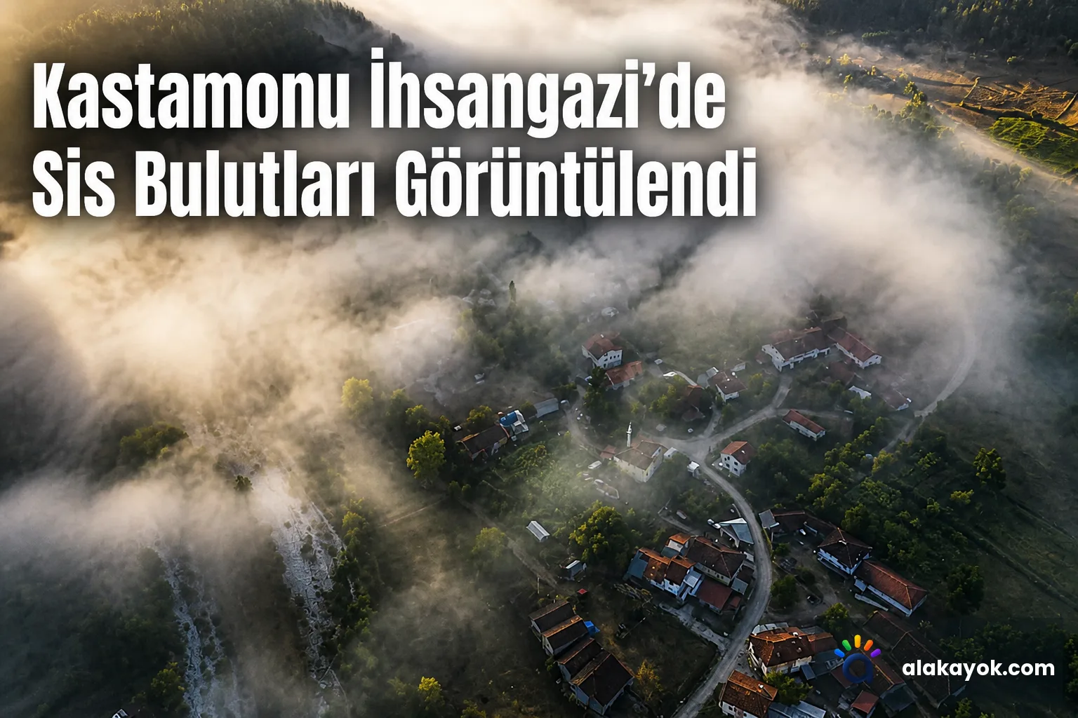 Kastamonu İhsangazi'de Sis Bulutları Görüntülendi