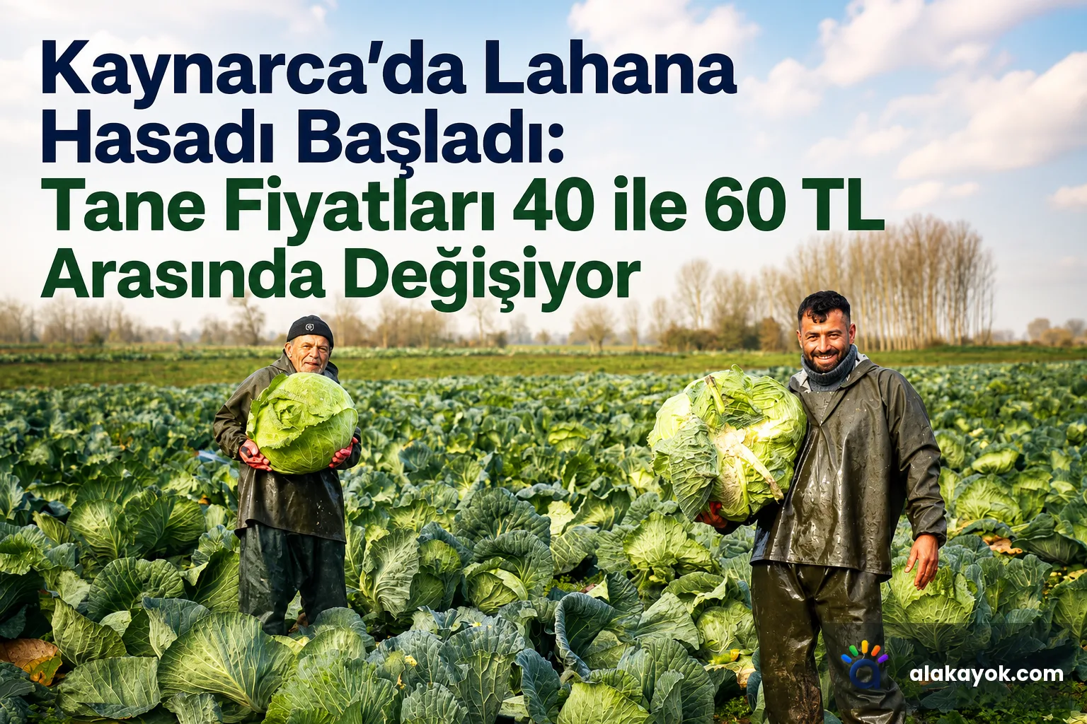Kaynarca'da Lahana Hasadı Başladı: Tane Fiyatları 40 ile 60 TL Arasında Değişiyor