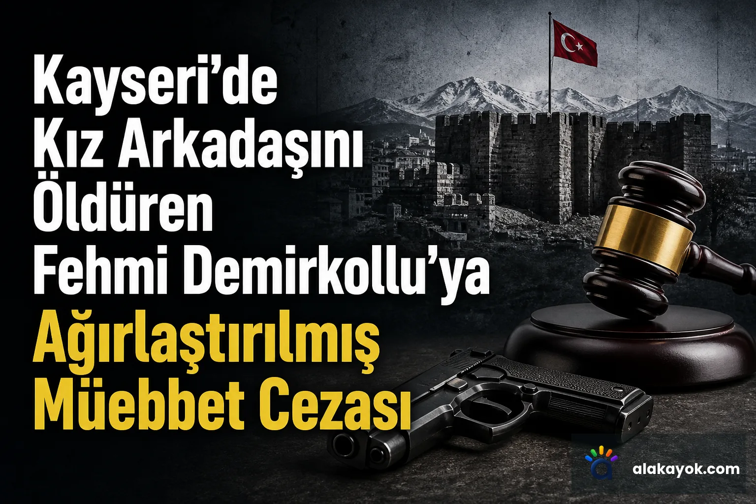 Kayseri'de Kız Arkadaşını Öldüren Fehmi Demirkollu'ya Ağırlaştırılmış Müebbet Cezası