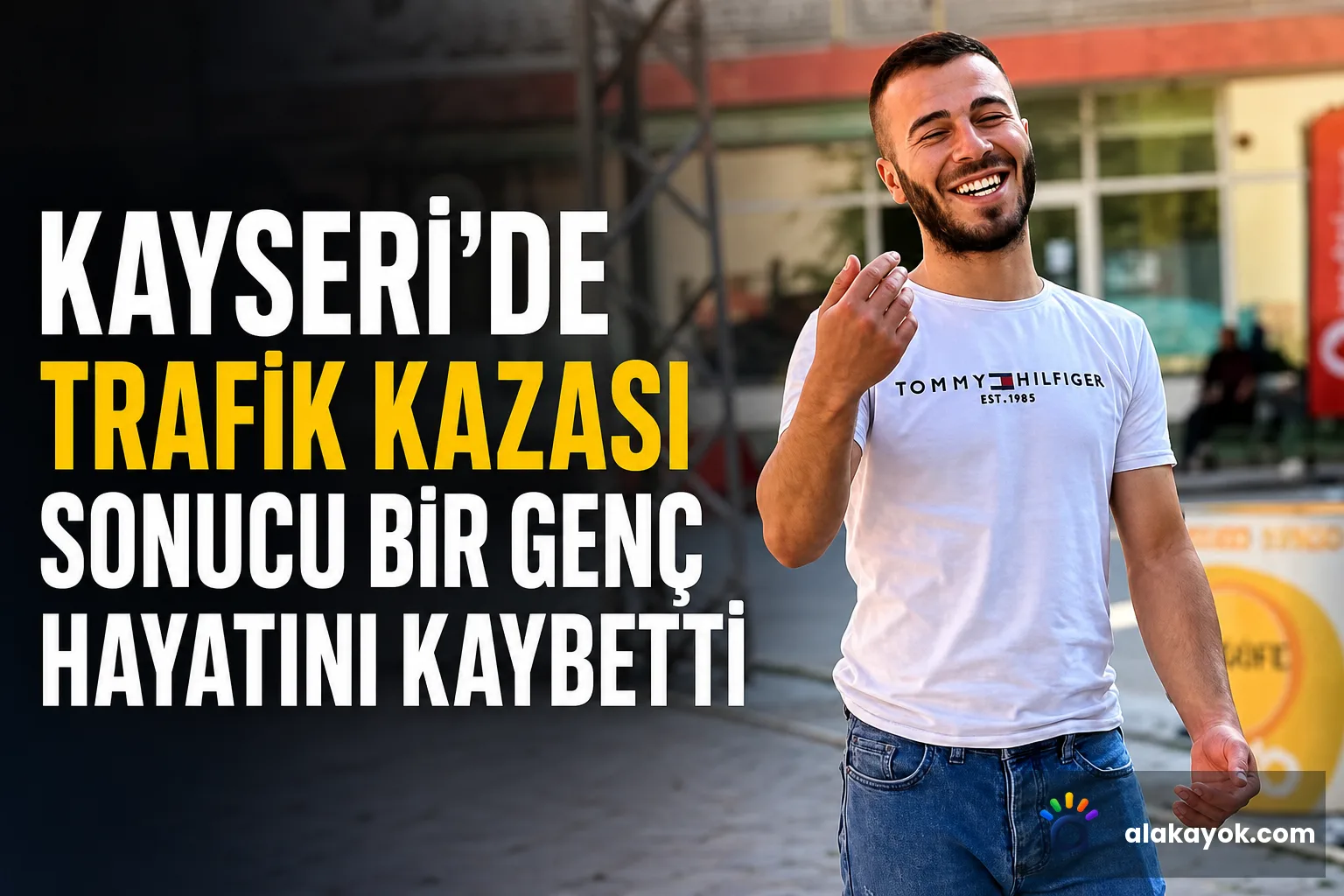 Kayseri'de trafik kazası sonucu bir genç hayatını kaybetti