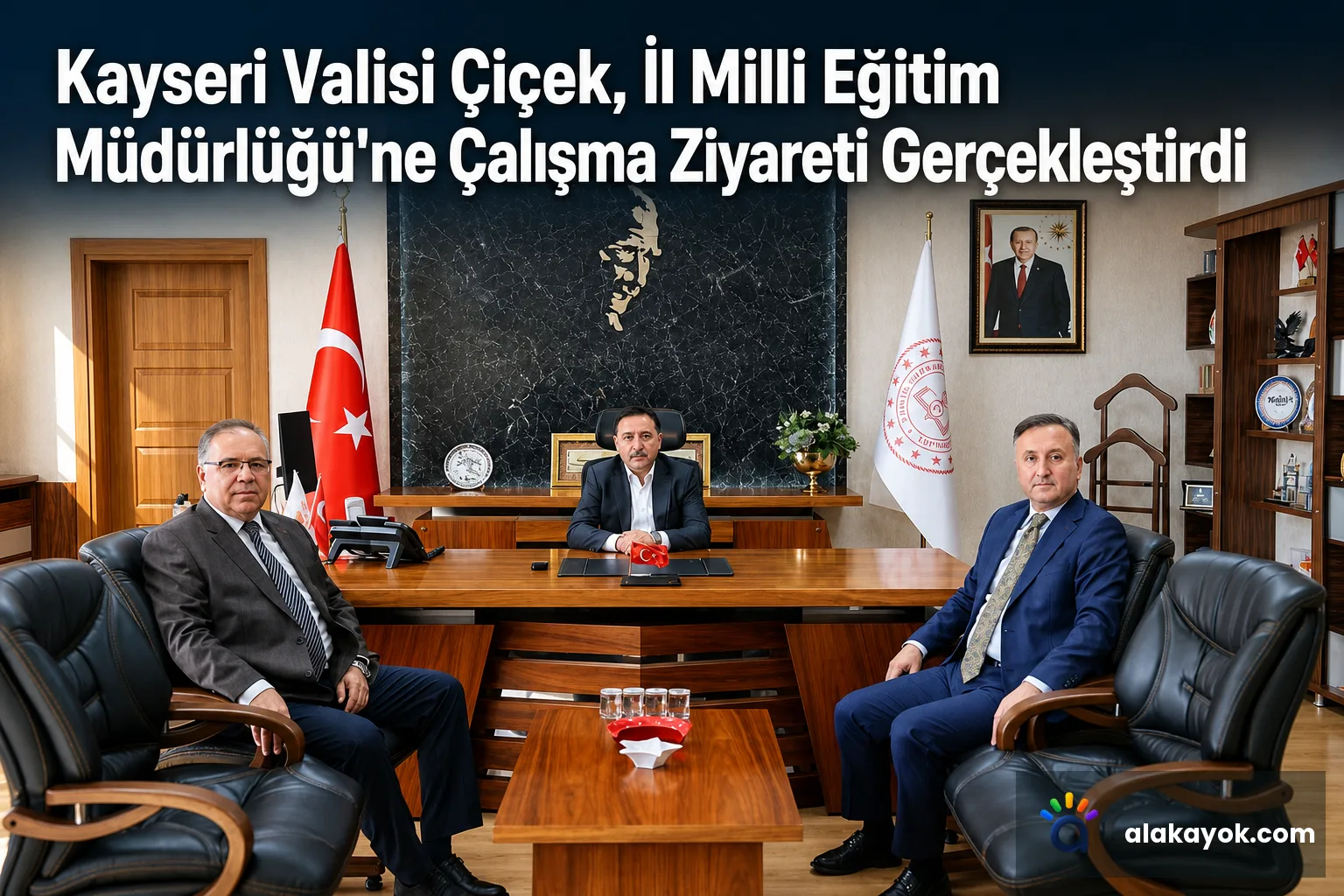 Kayseri Valisi Çiçek, İl Milli Eğitim Müdürlüğü'ne Çalışma Ziyareti Gerçekleştirdi