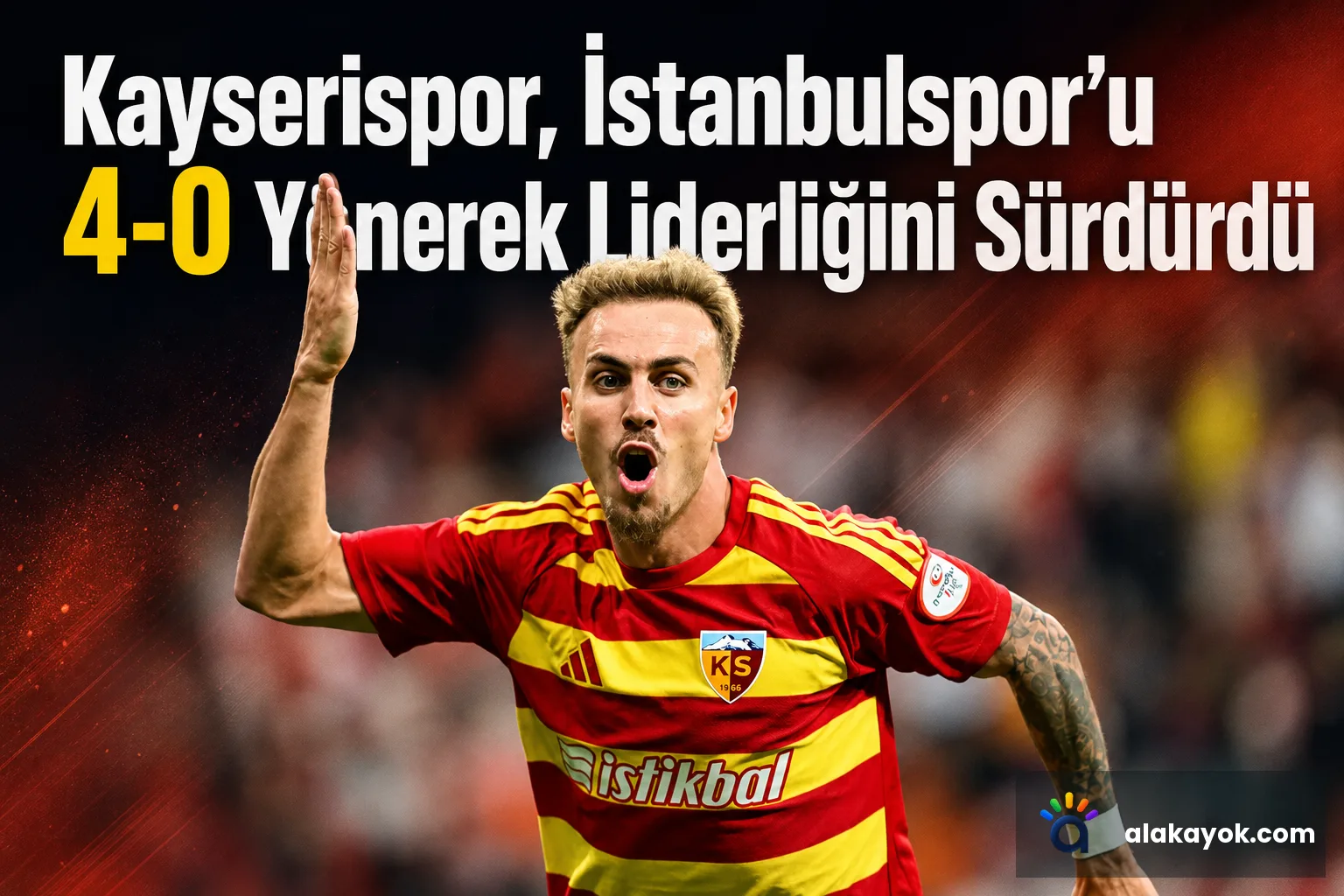 Kayserispor, İstanbulspor'u 4-0 Yenerek Liderliğini Sürdürdü
