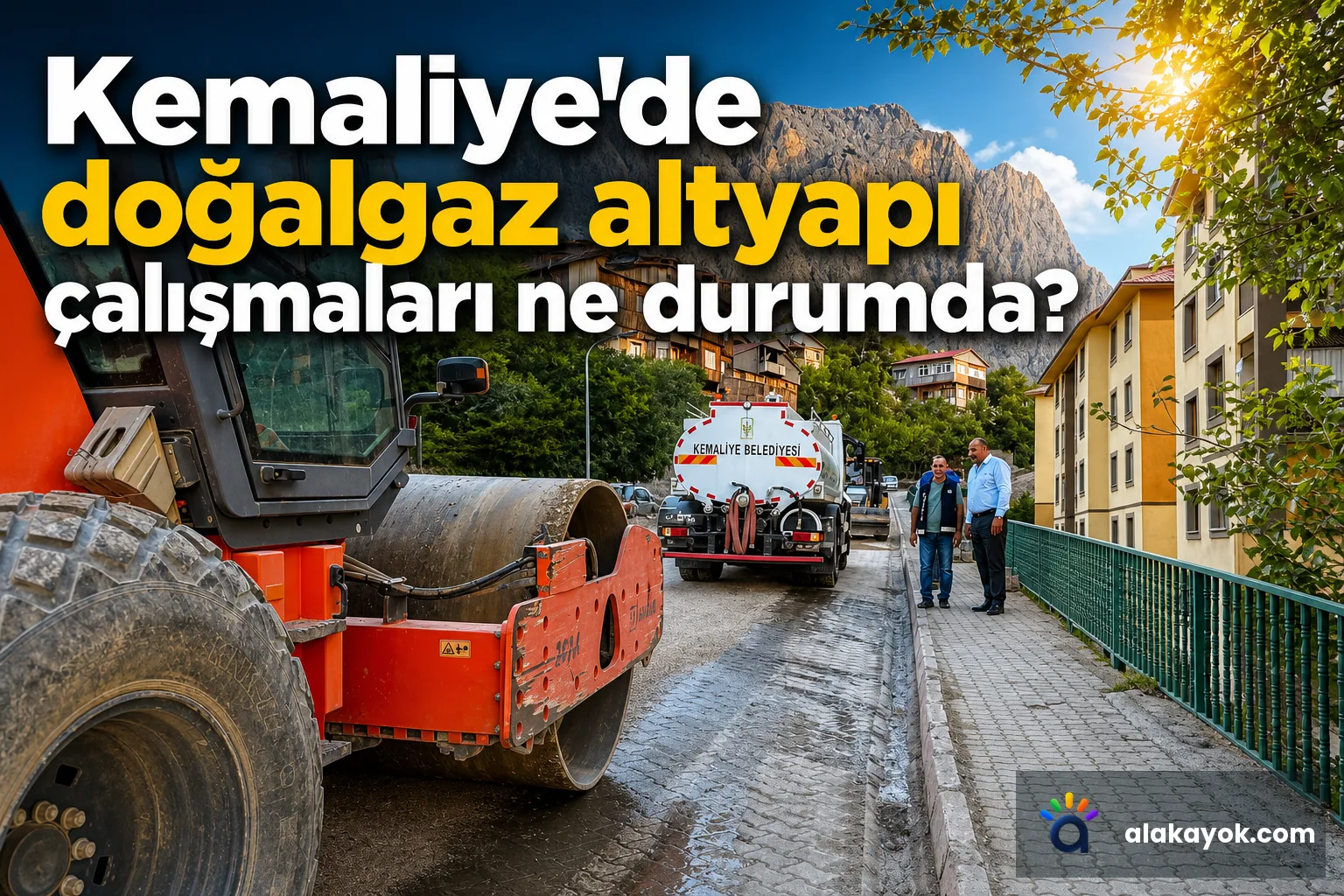 Kemaliye'de doğalgaz altyapı çalışmaları ne durumda?