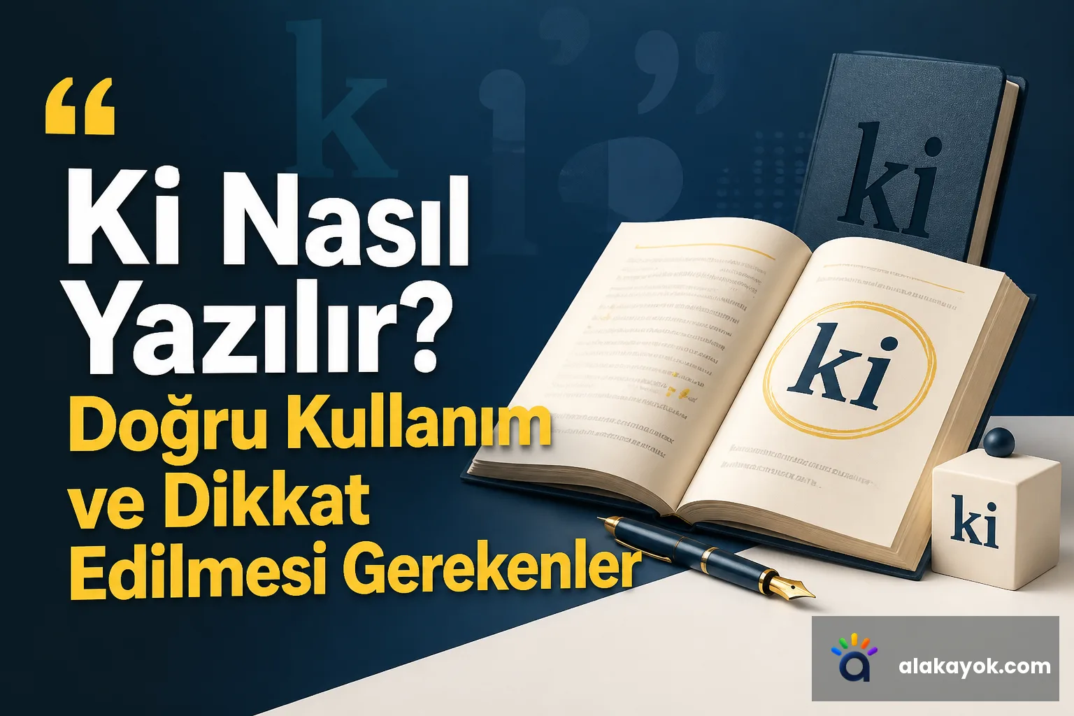 Ki Nasıl Yazılır? Doğru Kullanım ve Dikkat Edilmesi Gerekenler