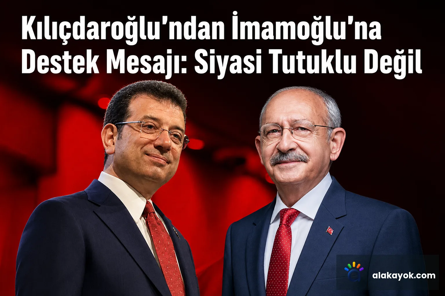 Kılıçdaroğlu'ndan İmamoğlu'na Destek Mesajı: Siyasi Tutuklu Değil